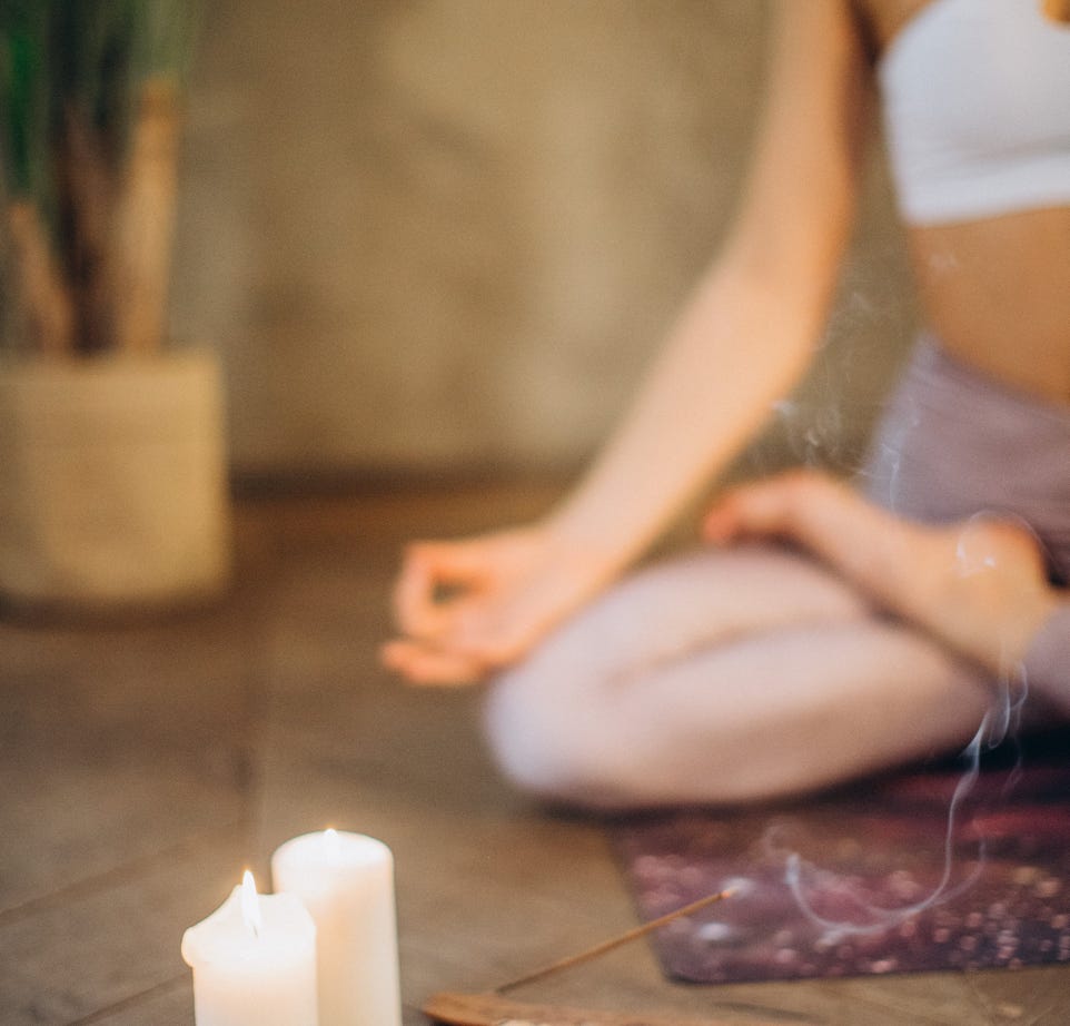 Candles and Incense for Meditation